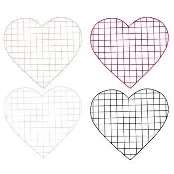 

Simple Modern Style Iron Heart Shaped Photo Frame Storage Rack Wall Holder