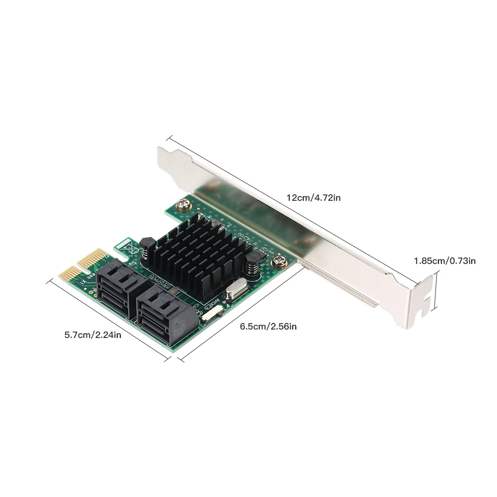PCI E SATA III 4 портовая Адаптерная карта Express к контроллеру расширения с