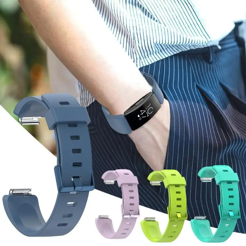 Силиконовый регулируемый умный Браслет ремешок для часов замена Fitbit Inspire/Inspire HR