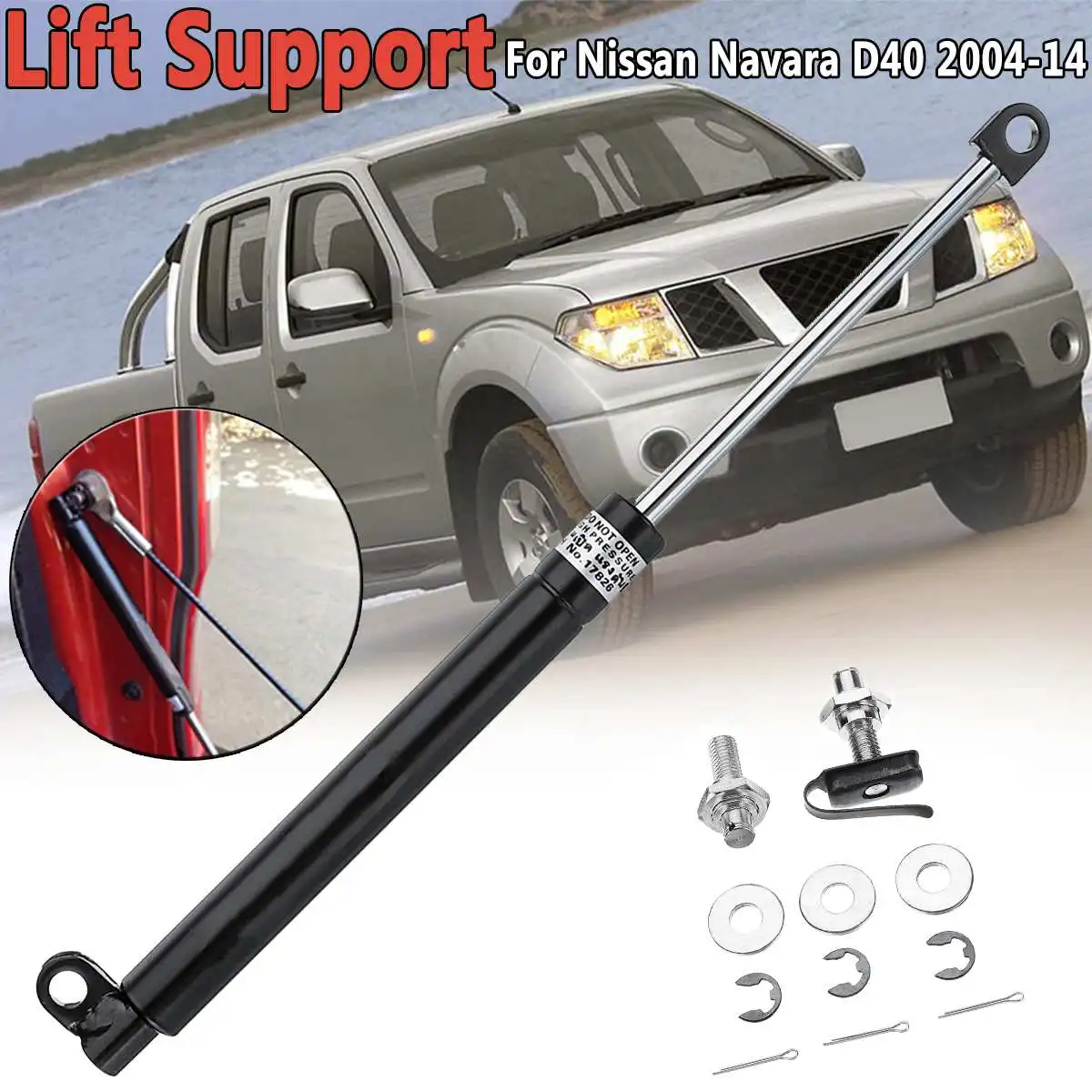 

For Nissan Navara D40 2004-2014 Rear Liftgate Tailgate Slow Down Trunk Gas Shock Strut Damper Lift Supports Strut Bars
