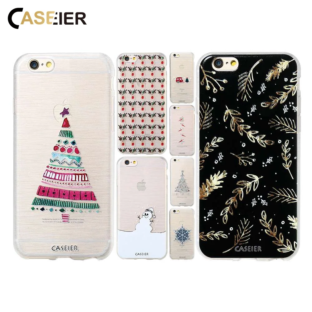 

CASEIER Winter Snow Case For Samsung Galaxy Note 8 S8 Plus S6 S7 Edge Cases Snowman Back Cover For iPhone X 8 7 6 6s Plus 5 5S