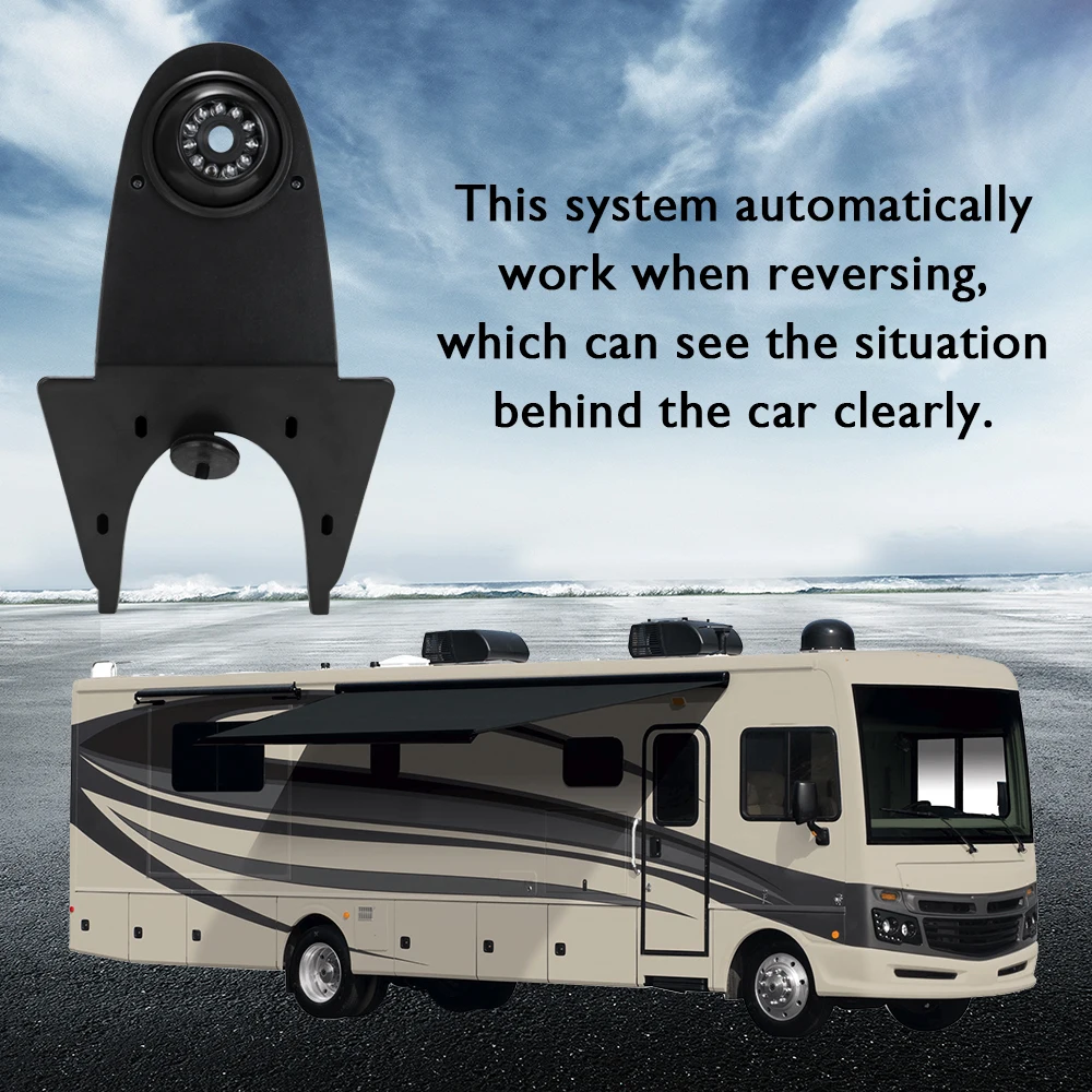 

Intelligent Waterproof Car Camera Rear View Video Night Vision for Bus Camper Reversing Backup Parking