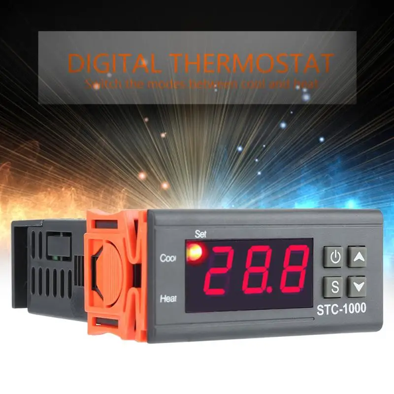 Цифровой регулятор температуры Электрический термостат 110 220 В 50 Гц/60 Гц 10