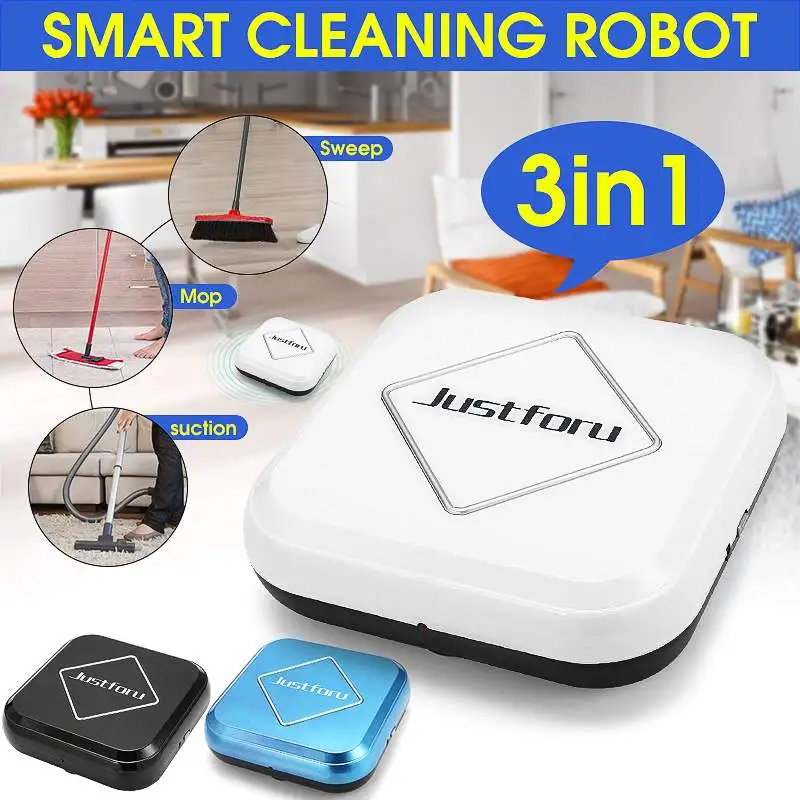 

Auto Cleaning Robot Smart Sweeping Floor Dirt Dust Hair 3 in 1 Automatic Cleaner USB Charging Electric Vacuum Cleaners