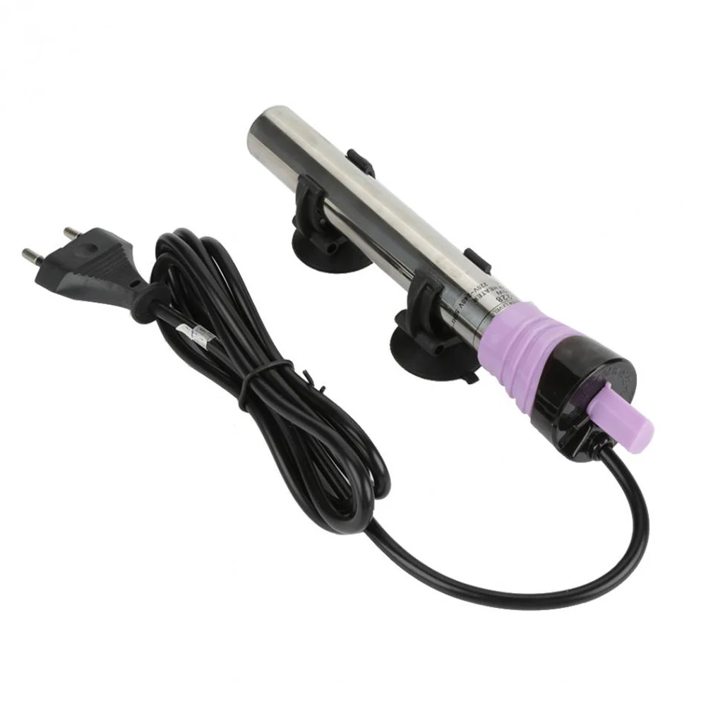 

304 Stainless Steel Aquarium Heater Submersible Fish Tank Explosion-Proof Heating Rod Thermostat Heat Bar Temperature Control