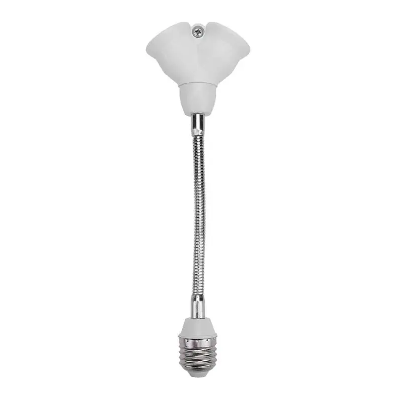 E27-2 E27 светодиодный гибкий светильник-удлинитель с гнездом y-образной формы, студийный держатель лампы, адаптер, конвертер для галогеновых ламп CFL