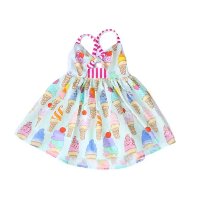 2019 Casual Toddler Kids Baby Girl Halter Backless Tutu Dress Sundress Summer Clothes | Детская одежда и обувь