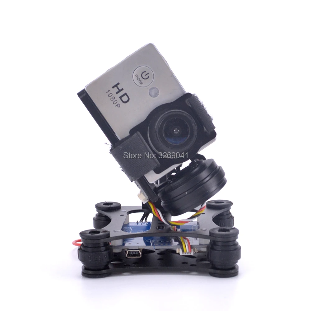 2 осевой бесщеточный подвес легкий для аэрофотосъемки plug and play Gorpro SJ4000 Xiaomi Xiaoyi DIY