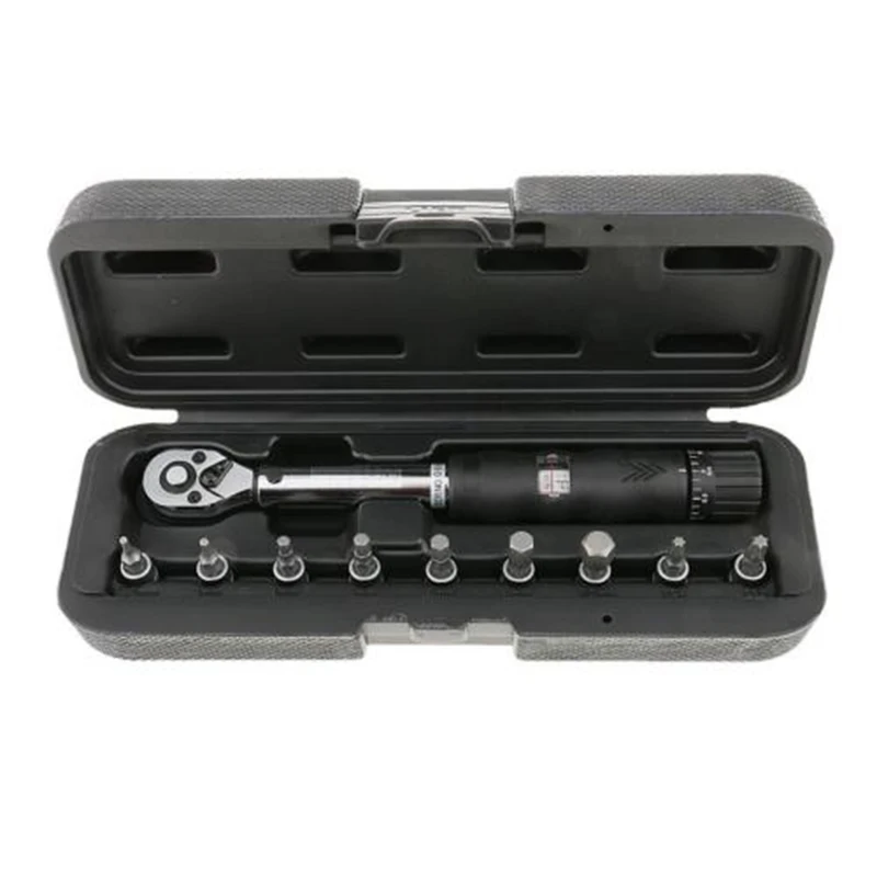 

Bicycle Bike Torque Wrench Allen Key Tool Socket Set Kit Repairing Spanner 2-10