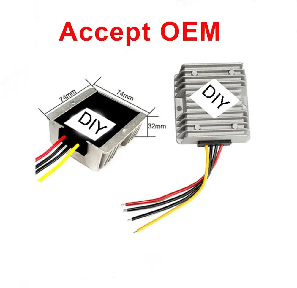 DC Converter Module 12V 9-24v)Step up to 48V 3.5A Car Power Adaptor Waterproof