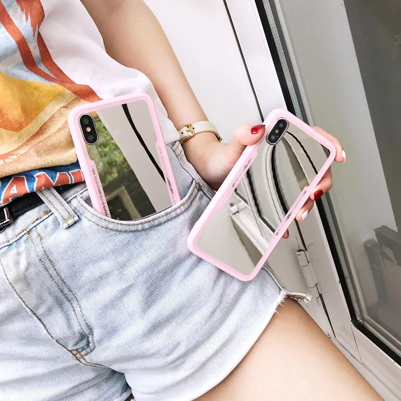 Роскошные зеркальные Чехлы для iPhone 6 6S 7 8 Plus X 10 XR XS 11 Pro Max модный акриловый чехол из