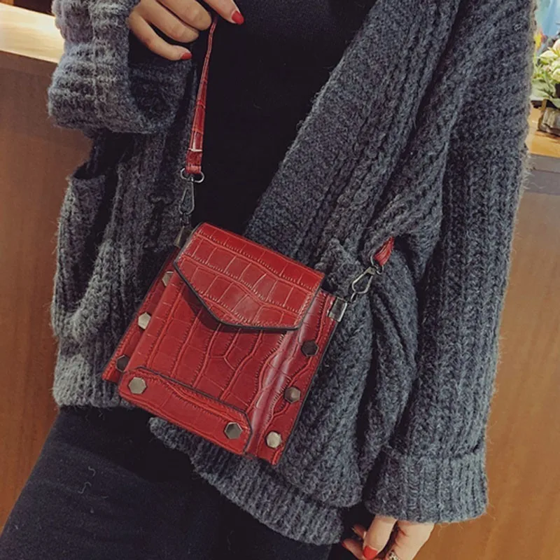 

2019 New Feminina Mini Small Women Crossbody Bag PU Leather Phone Bags Lady Handbag Purse Shoulder Messenger Bag Clutch OC228