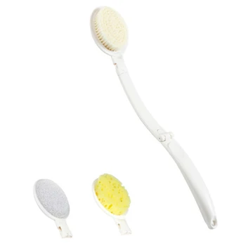 

Foldable Soft Bath Brush Body Shower Brush with Long Handle Exfoliating Back Scrubber For Men And Women