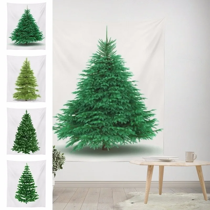 

Christmas Tree Printing Tapestry Hanging Tapestry Decorative Christmas Tree Tapestry Home Wall Decoration
