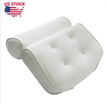 

Bath Spa Pillow Relaxing Massage with 6 Big suction Cups for Bathtub Hot Tub New Creative Bathroom Bath Crock Bath Spa Pillow