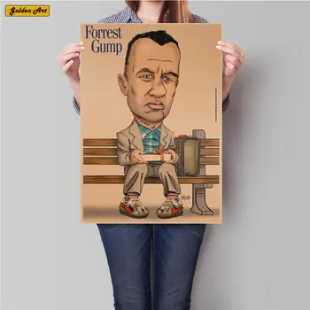

FORREST GUMP movie poster vintage kraft paper poster retro print painting living room bar cafe home decoration 45.5x31.5cm