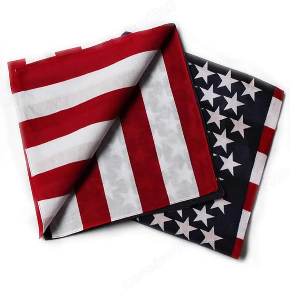 1 шт. Новая мода унисекс с американским флагом шарфы банданы танец хип-хоп путешествия головной платок, шарф