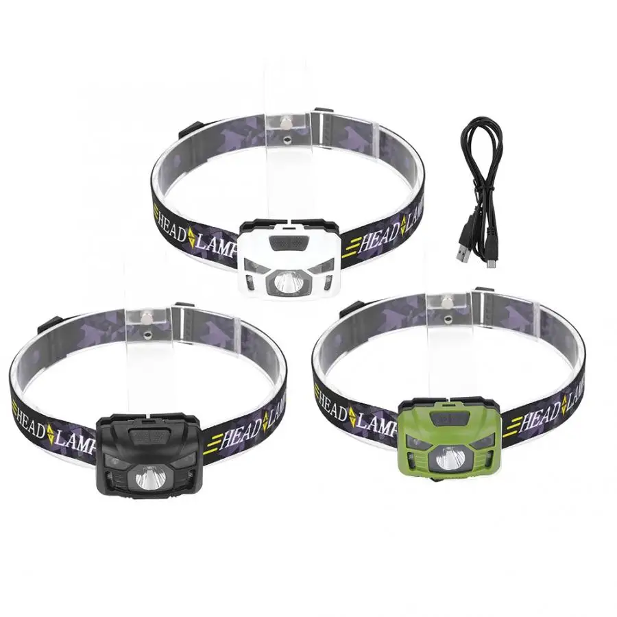 

3W USB Charging LED Ultra Bright Headlight Waterproof Head Light For Outdoor Camping Fishing