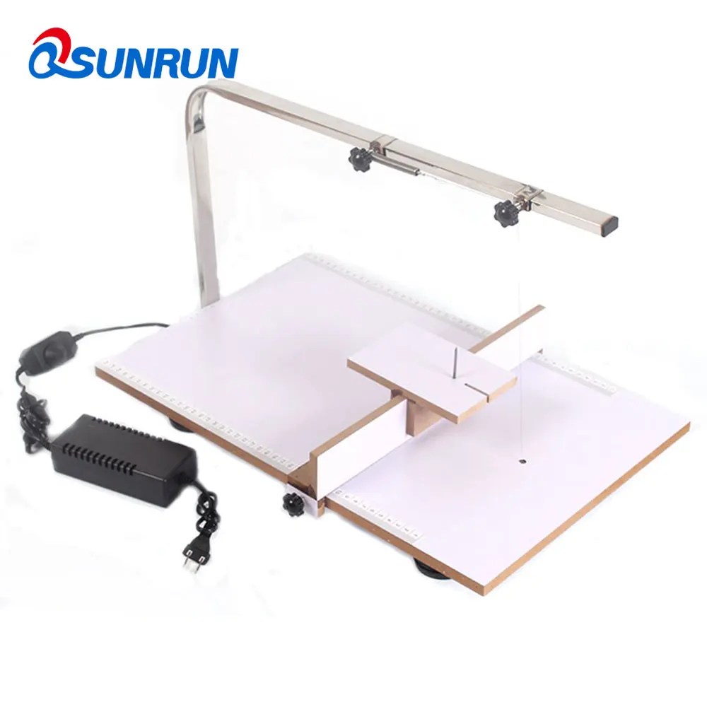 

QSUNRUN Foam Cutting Machine,Board Hot Wire Styrofoam Cutter Foam Cutting Tool Working Table Craft Machine 220V