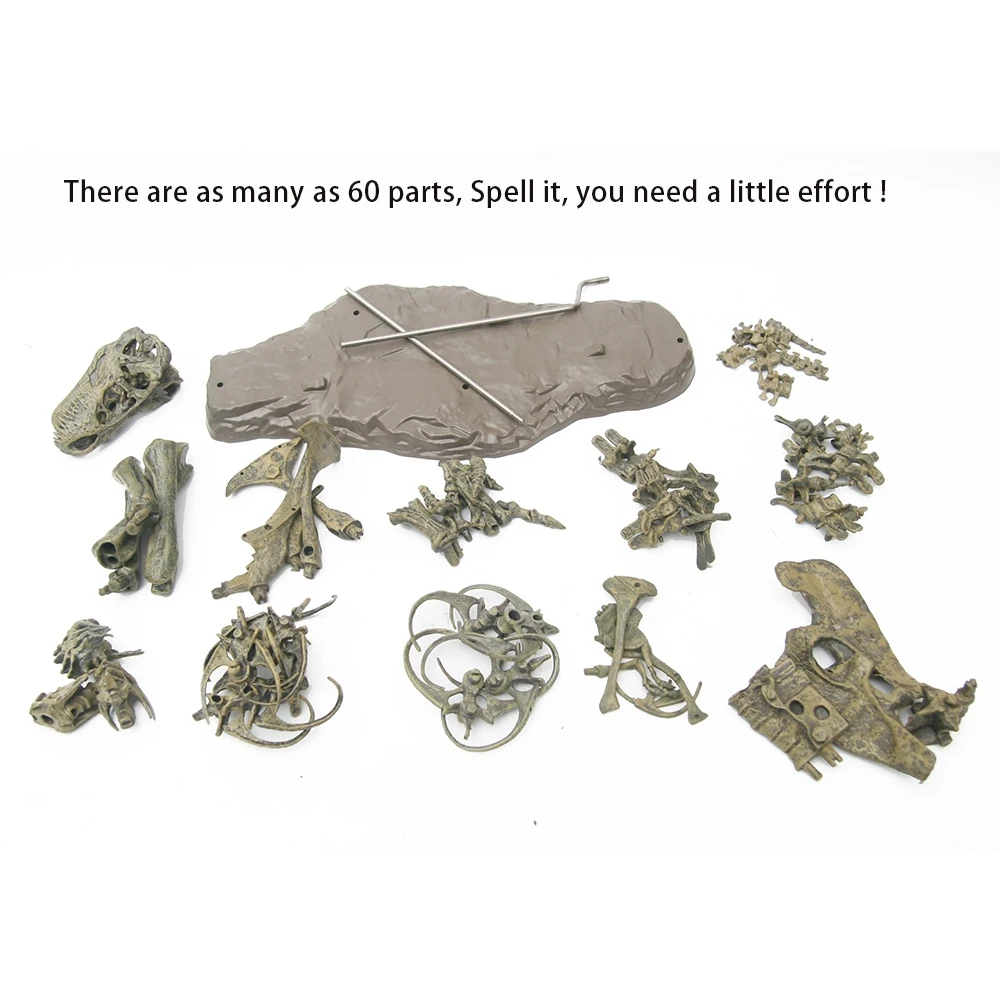 LUDA большой динозавр Fossil Skull модель животного игрушки тираннозавр рекс собрать скелет модель предметы мебели Decoratio
