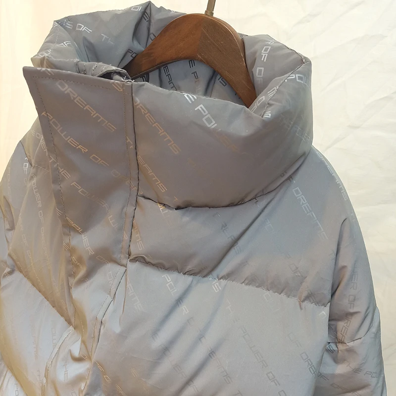 ewq Printemps 2019 À Nouveau Zipper Longues Manches Coton Manteau Bouton Femmes Oc869 Grey Col Hiver Silver Ourlet Lâche Occasionnel Vêtements Poches Haut AqAEYrd