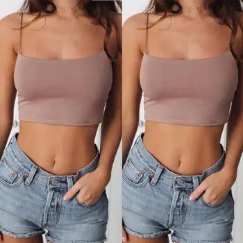 

Fashion Summer Women Sleeveless Short Sexy Solid Casual Tank Tops Vest Blouse Sleeveless Crop Tops Shirt