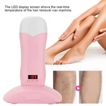 

LED Adjustable Temperature Display Hair Removal Wax Warmer Depilatory Machine hair removal wax Tools c
