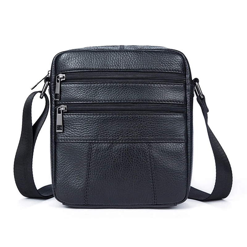 

MVA Vintage Shoulder Bag Leather Crossbody Bag Business Briefcase Shoulder Bag Cowhide Small Shoulder Bag