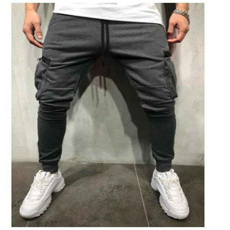 Herren Cargo Jogger Herren Cargo Jogginghose Combat – Oliv, Mit Gummizug, Größen S-2XL, Vielseitig Elastische Jogger