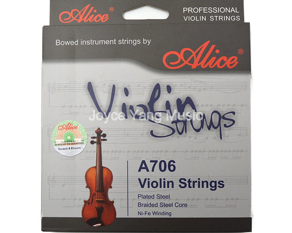 Alice A706 Professional Plated Steel Braided Steel Core Ni Fe Winding Violin Strings 1st 4th Strings Free Shipping|string garter|string curtainstring envelope - AliExpress