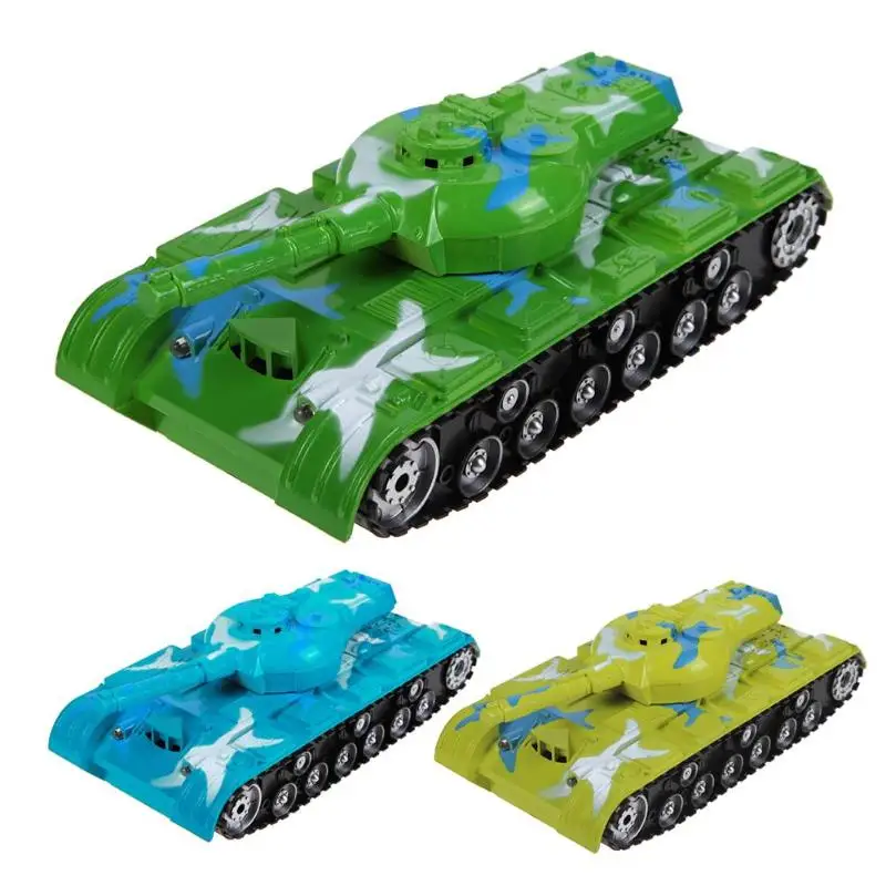 

RC Tank Battle Tank Model 360 Rotation Music LED Radio Remote Control Fighting Plastic Toy Crawler Tractor