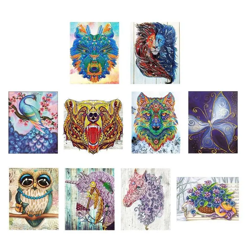 

5D DIY Special Shaped Crystal Diamond Painting Round Flower Cross Stitch Embroidery Mosaic Painting Diamond Home Decoration Gift
