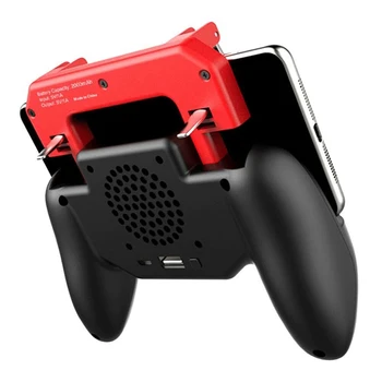 

SOONHUA Mobile Phone Controller Gamepad Game Grip for iOS Android Phones Trigger Fire Button Aim Key Handle Shooter Joystick