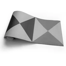 Обои границы стикер черный и белый самоклеющиеся ПВХ водонепроницаемый геометрический стикер для ванной комнаты Наклейка на стену