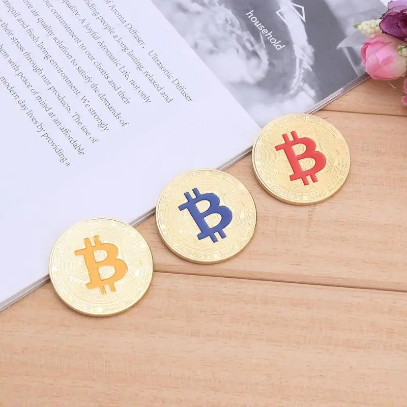Позолоченная памятная монета биткойны коллекционная художественная коллекция