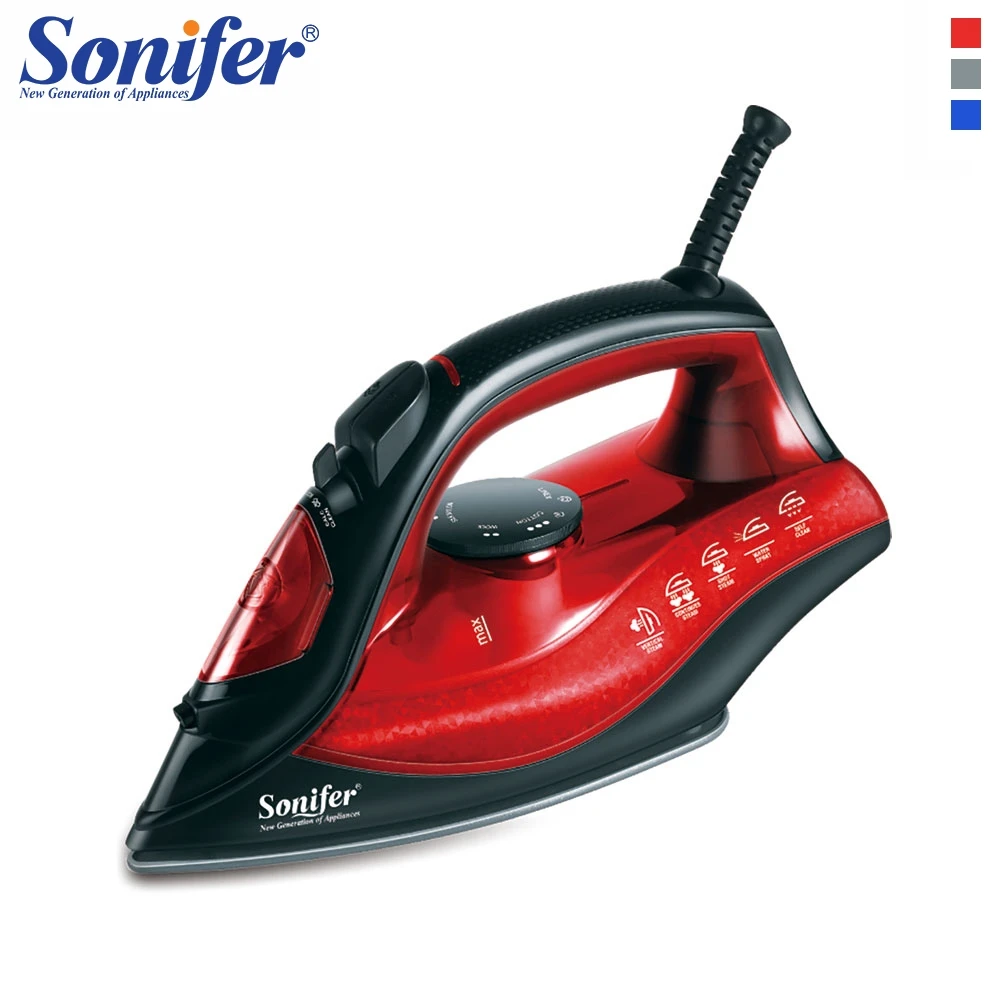 

1800W Household Colorful Electric Steam Iron For Clothes Multifunction Adjustable Ceramic Soleplate Iron Sonifer
