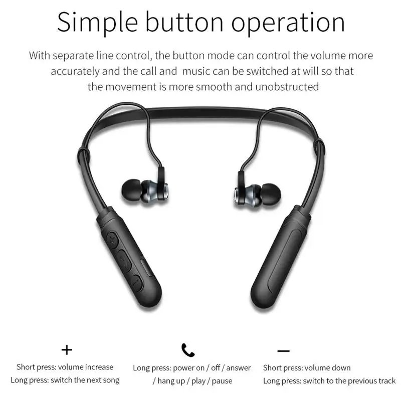 Bluetooth наушники спортивные 5 0 водонепроницаемые удобные беспроводные для