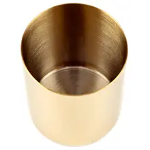 Gold vase round pen holder storage craft decoration