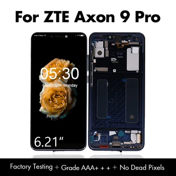 

New Original LCD for ZTE Axon 9 Pro LCD Display+Touch Screen Digitizer Assembly Axon 9 Pro Display with Frame Free Shipping