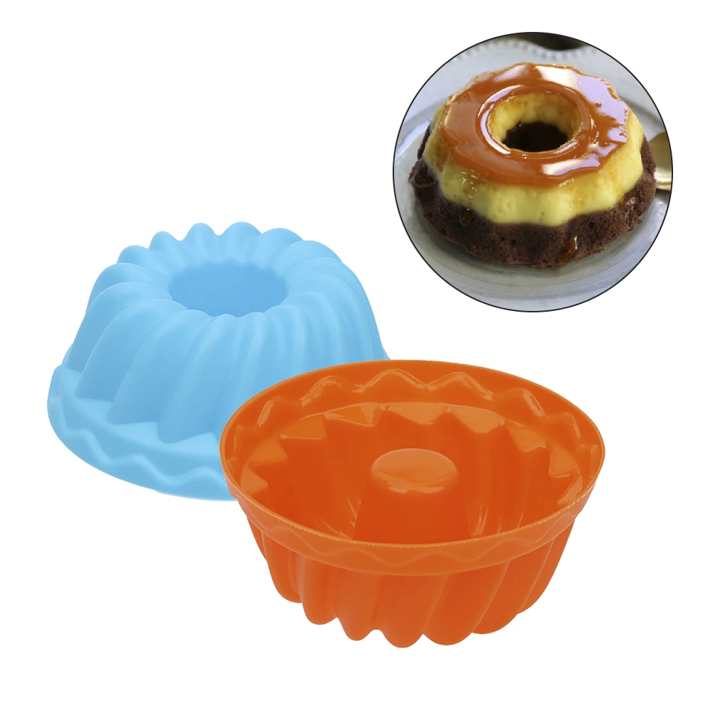 

12pcs/set Silicone Pudding Cupcake Muffin Donut Mold Non-Stick Thread Shape Baking Jelly Mould Kitchen Accessories
