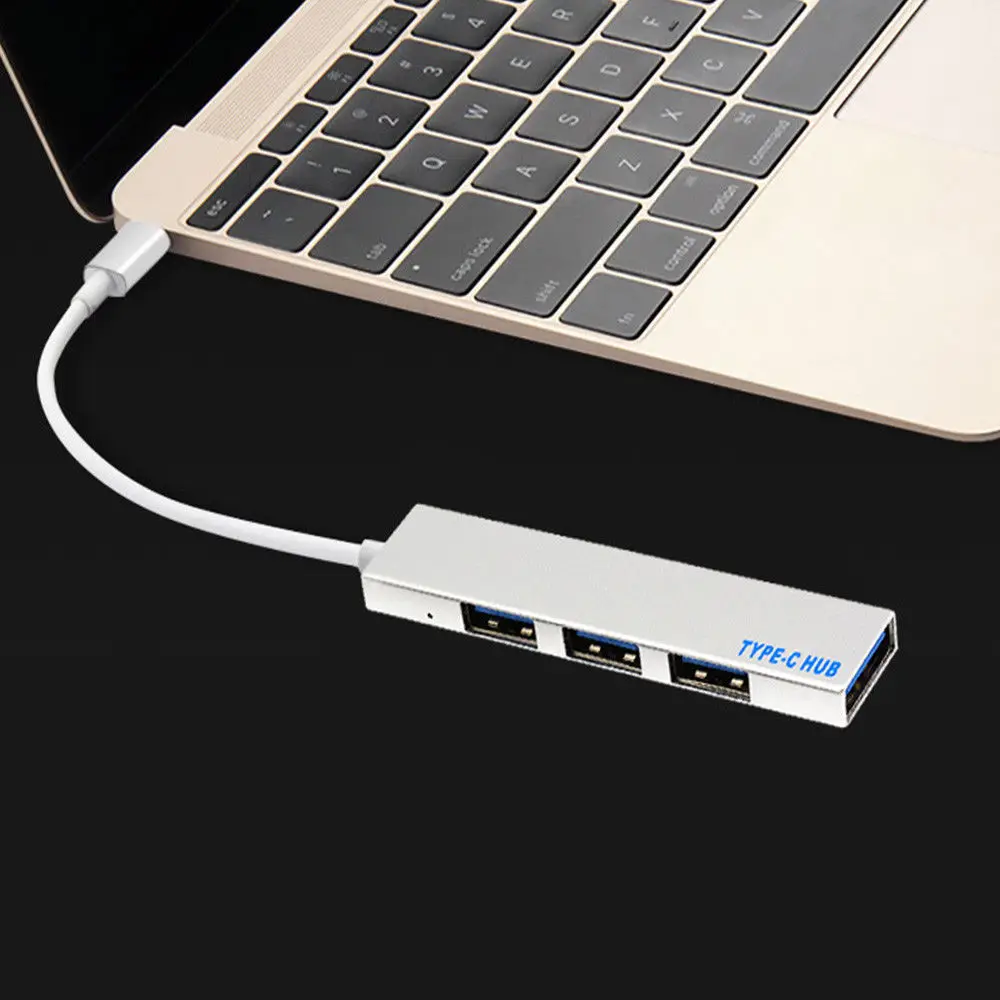 4 в 1 USB концентратор Type C адаптер с 3 портом для Macbook Pro T 809A| |