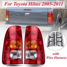 Левый/правый боковой красный задний фонарь для Toyota Hilux 2005 2006 2007 2008 2009 2010 2011 задний фонарь тормозной фонарь с проводным жгутом