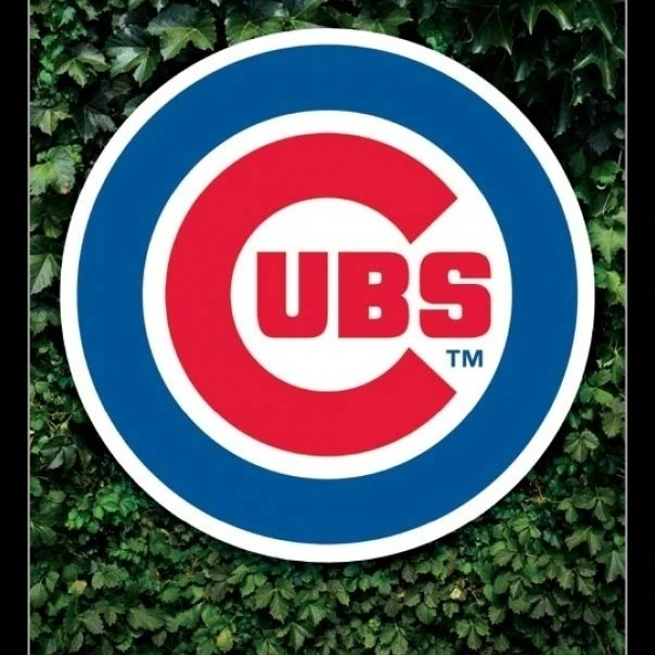 Chicago Cubs логотип 17 ламинированный и Обрамленный плакат печать (22x34)|Таблички знаки|