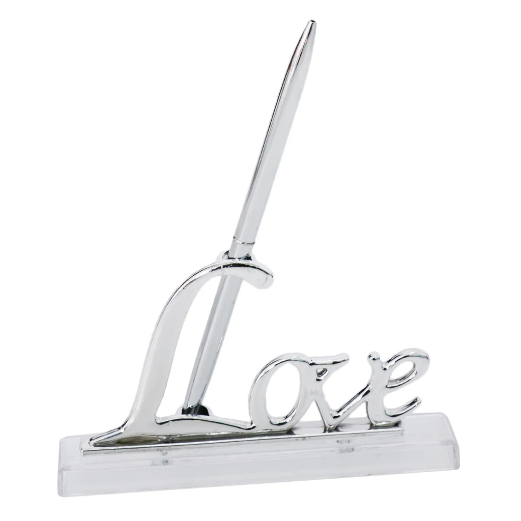 

Hot Sale Wedding Guest Pen and Holder Set Guest Signature Signing Set for Wedding Ceremony Bridal Decoration Supplies