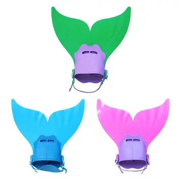 

Kids Swimming Fins Training Flipper Mermaid Swim Fin Swimming Foot Flipper Diving Feet Tail Monofin FOR CHILDREN