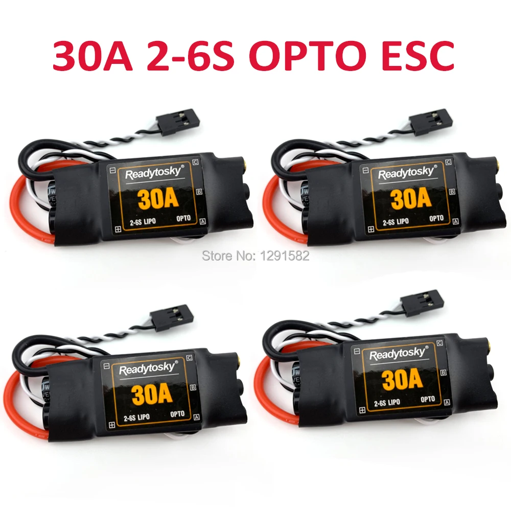 

30A ESC OPTO 2-6S ESC Electronic Speed Controller with 3.5mm banana connector For F450 S500 X500 Multicopter
