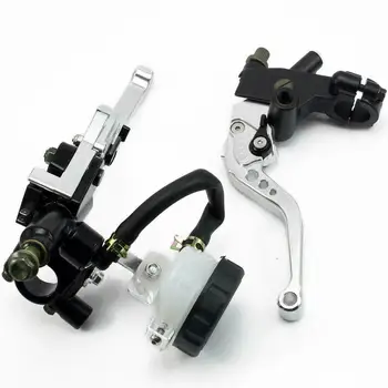 

1 pair adjustable brake & clutch Master Cylinder levers 22mm Piston Hydraulic Brake Cable Clutch Master Cylinder Pump Levers