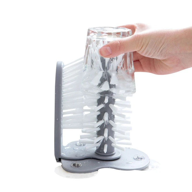 

Double Head Roller Plastic Cup Brush Washing Bottle Mug Kettle Gadget Household Cleaning Tools Kitchen Home Accessories Supplies