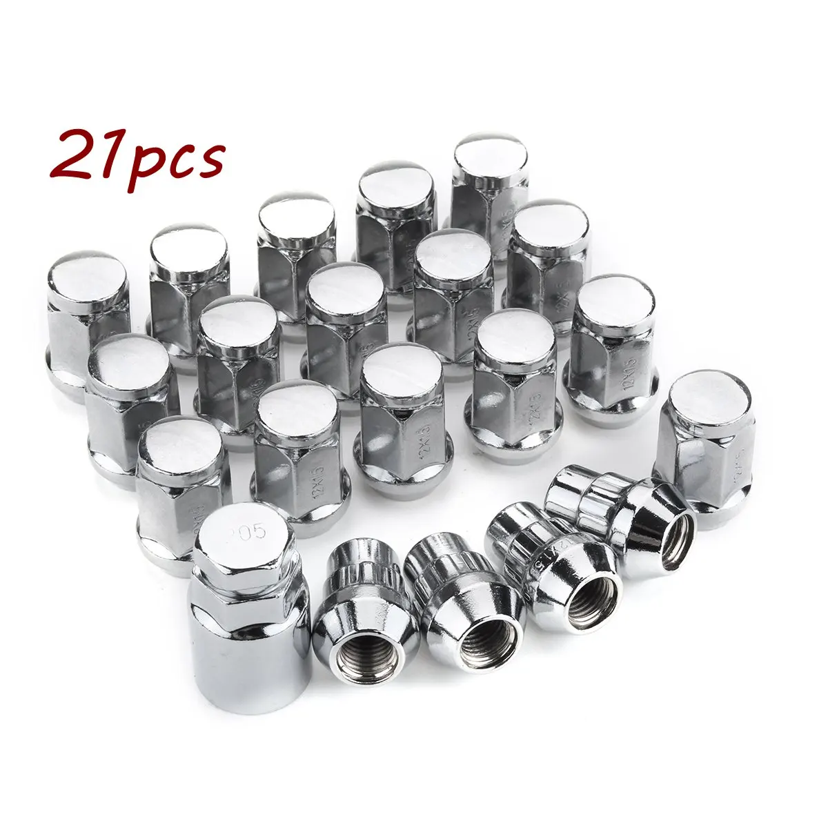 

21PCs/Set M12x1.5 Alloy Car Wheel Locking Nuts Bolts Hex Taper For Ford /Focus /C-Max /Fiesta