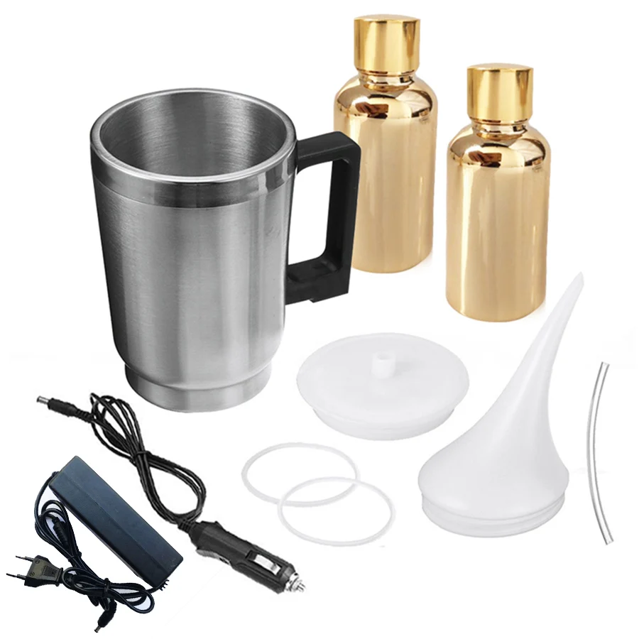 

EU Adapter Car Headlight Refurbished Electrolytic Atomized Cup with 2 x 30 ML Headlamp Repair Liquid Repair Tool Kit